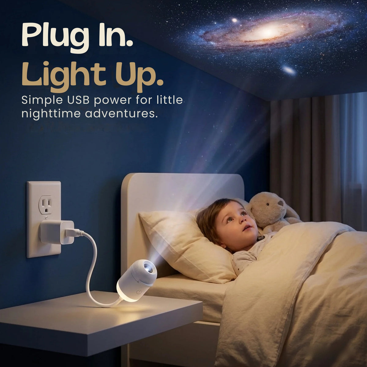 GalaxyGlow™ Slide Projector Night Light – 3