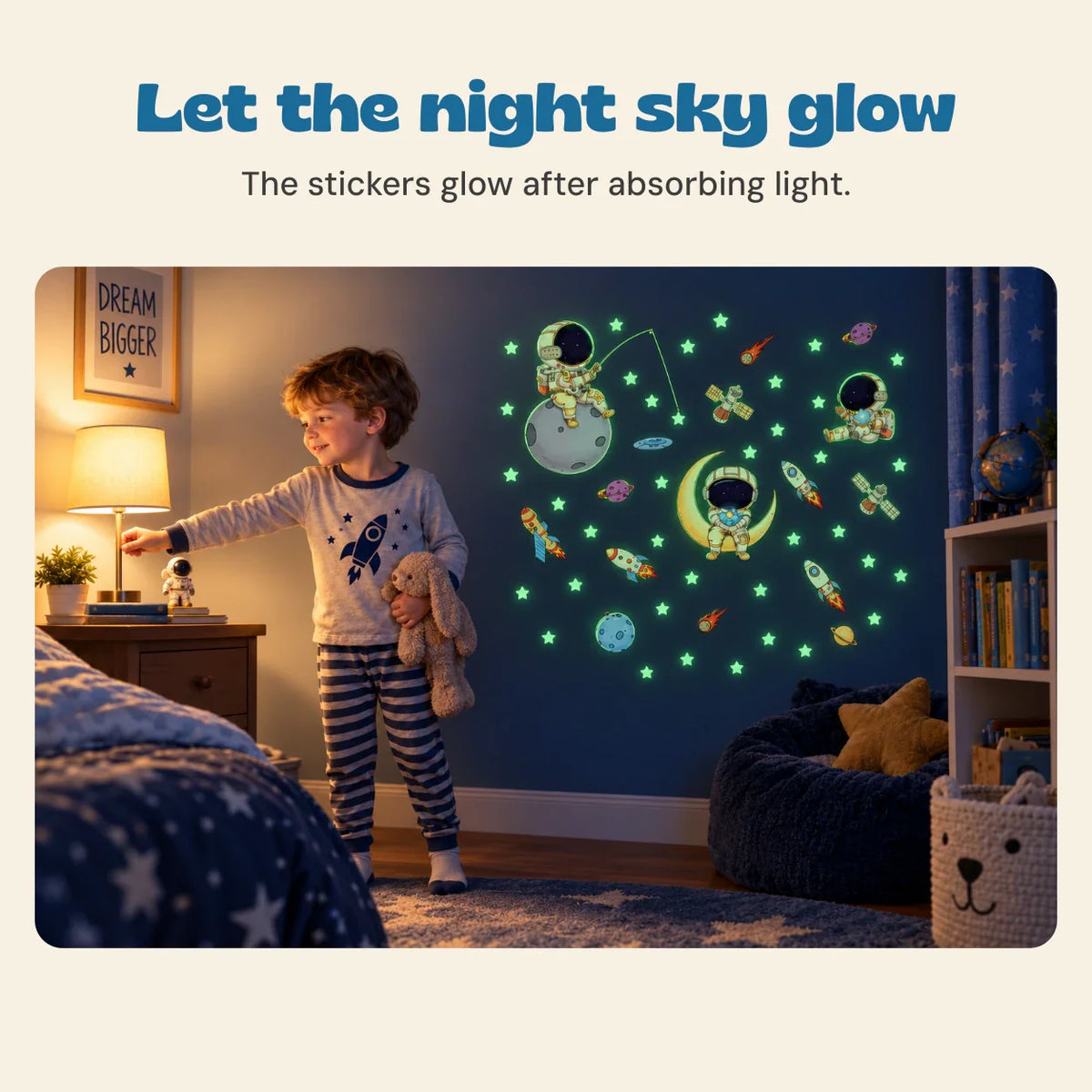 Astronaut Night Glow Stickers – 4