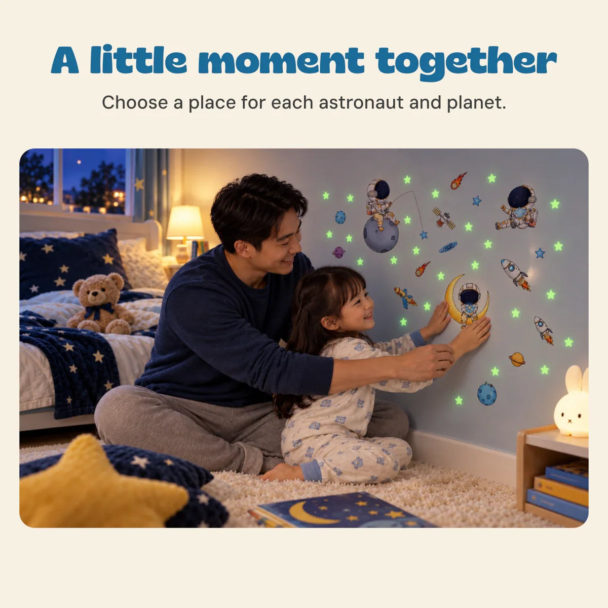 Astronaut Night Glow Stickers – 8