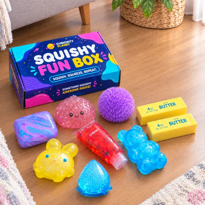Close-up of colorful squishy toys