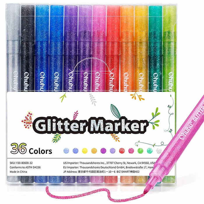 Sparkle & Shine Glitter Markers Set