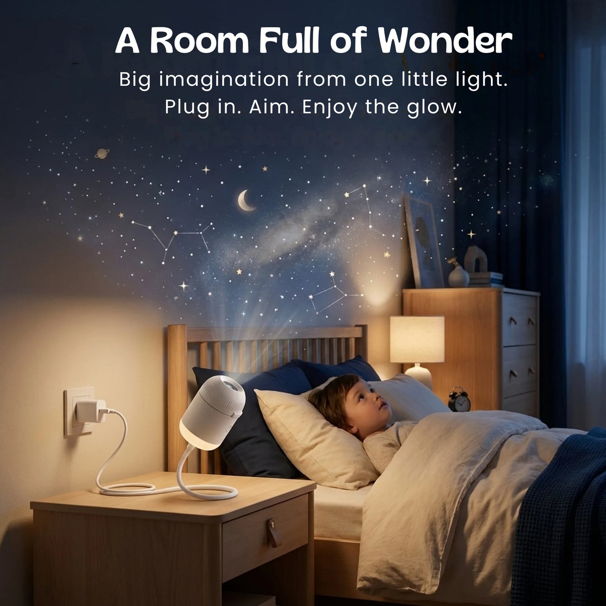 GalaxyGlow™ Slide Projector Night Light – 1