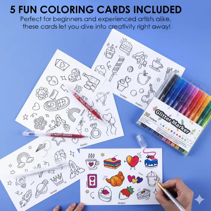 Sparkle & Shine Glitter Markers Set