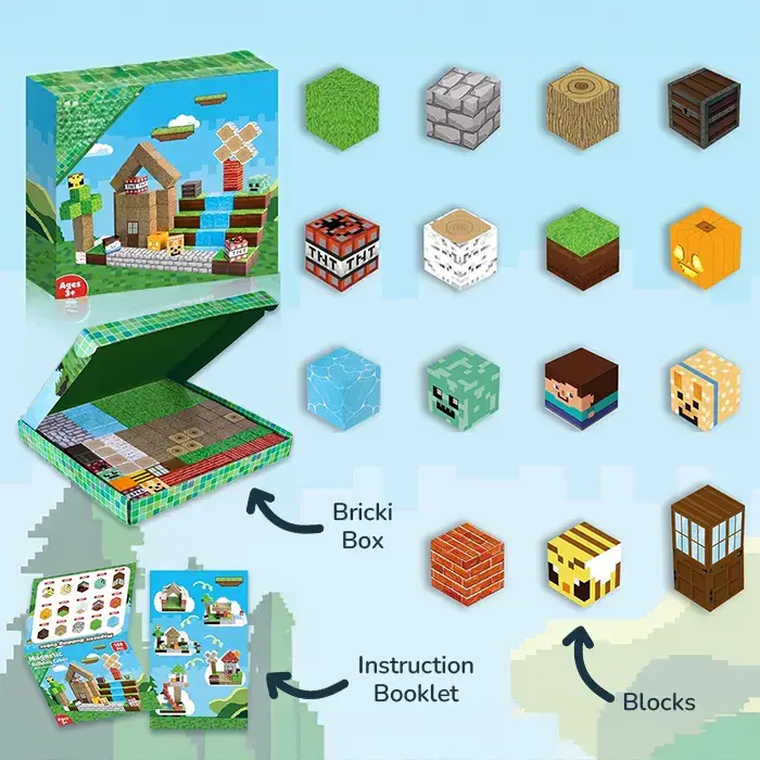Bricki Magnetic Building Blocks Creative Set