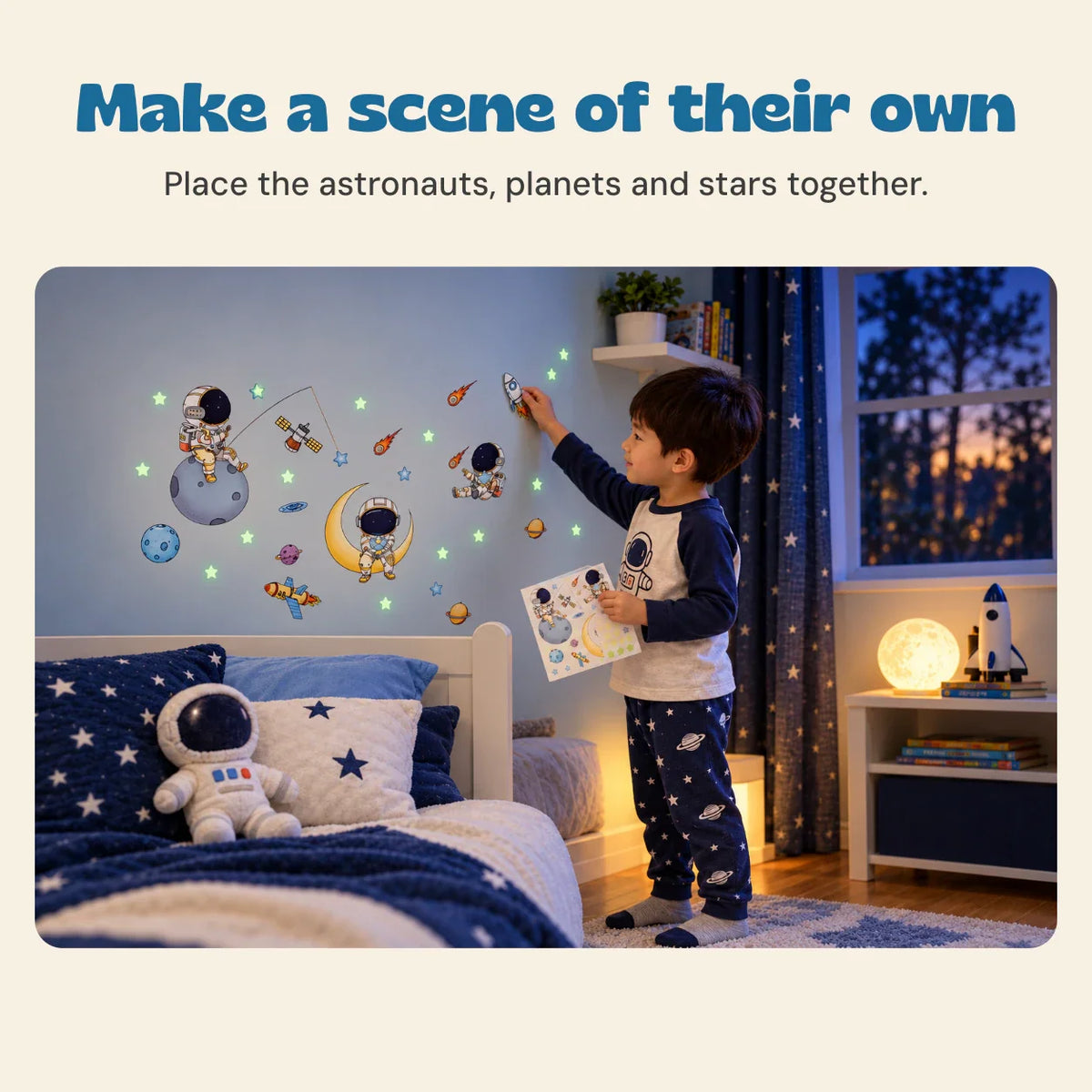 Astronaut Night Glow Stickers – 3