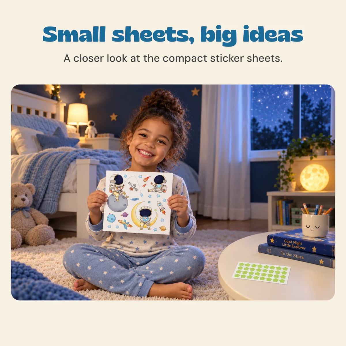 Astronaut Night Glow Stickers – 6